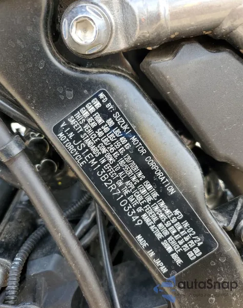 2024 Suzuki Gsx800 F z USA, uszkodzony, nr VIN JS1EM13B2R7103349